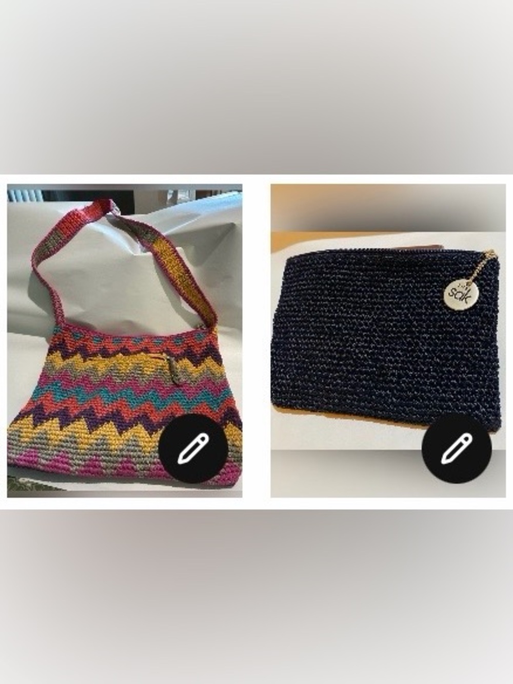 Vintage The SAK Chevron Multi
Color Bag. NWOT. Beautiful and functional. Zipper